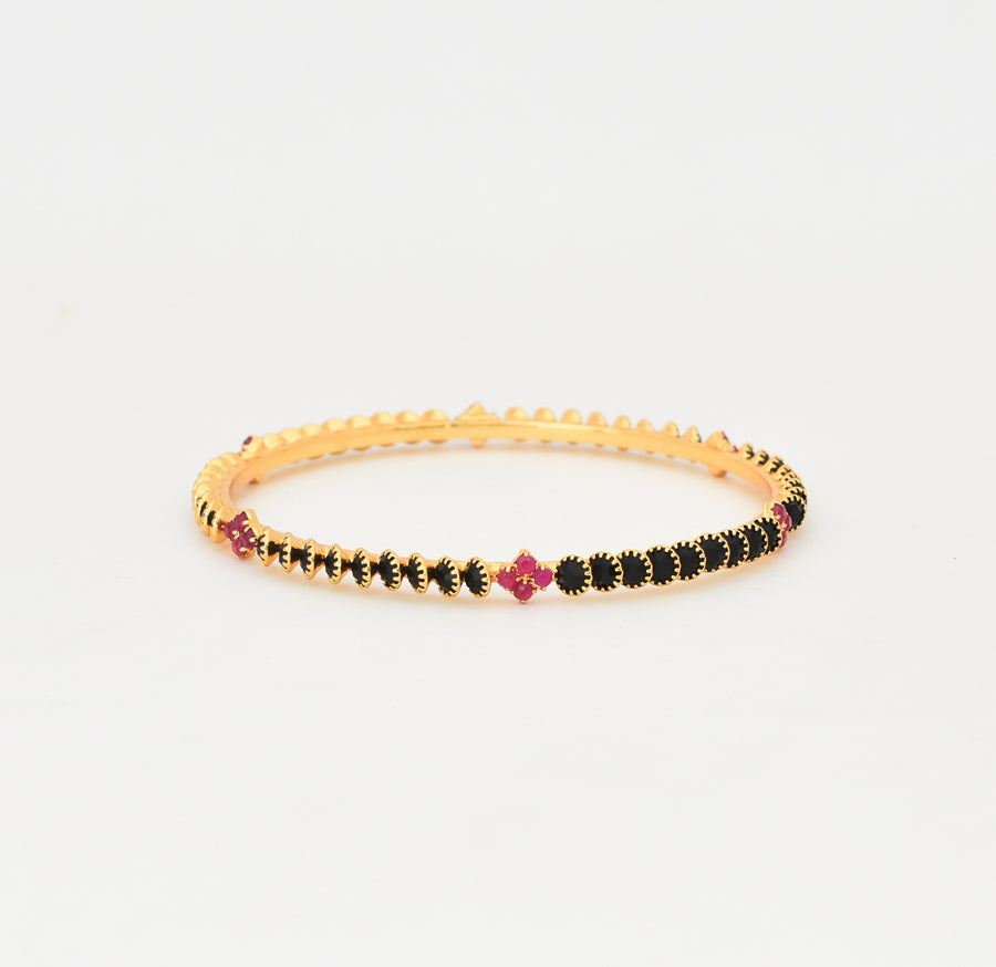 Magenta Black Jullisa Two Bangles - W02716