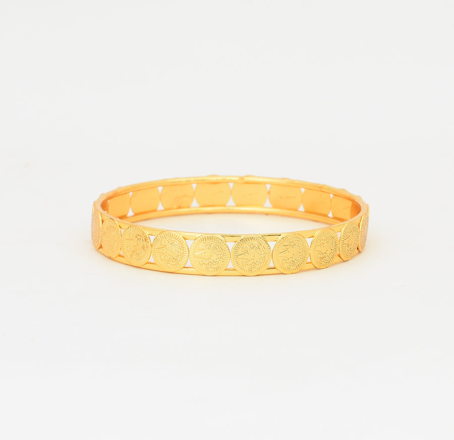 Laxmi Coin Two Bangles - W02715