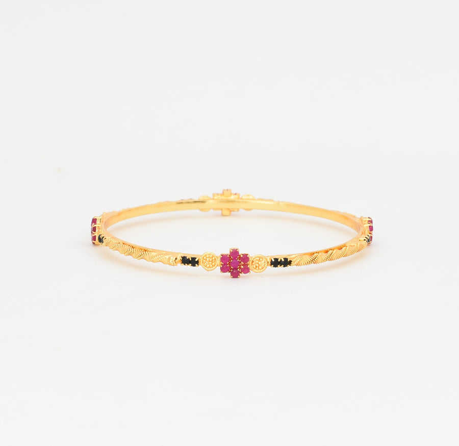 Magenta Black Laticia Two Bangles - W02714