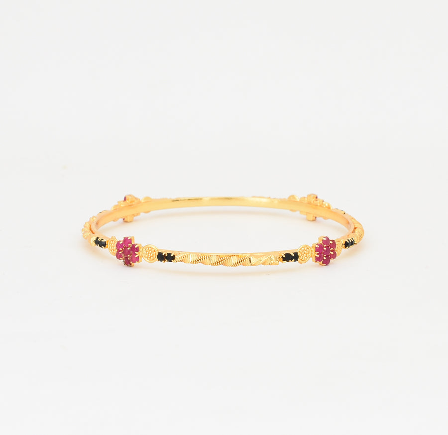 Magenta Black Laticia Two Bangles - W02714