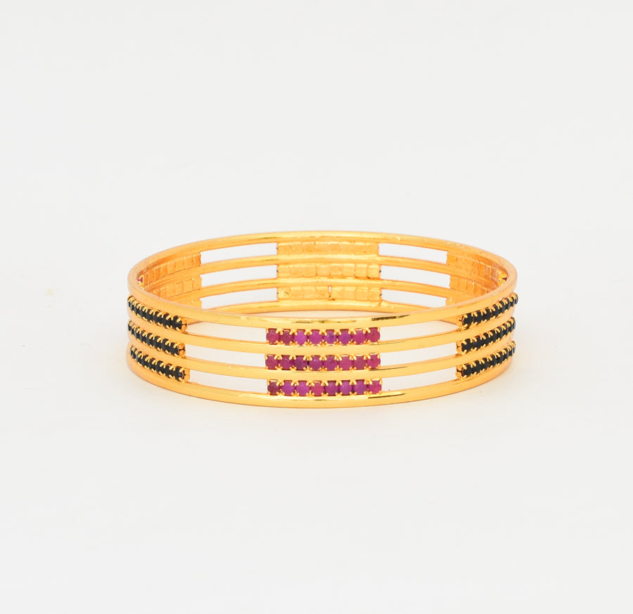 Magenta Black Zendaya Bangle - W02723