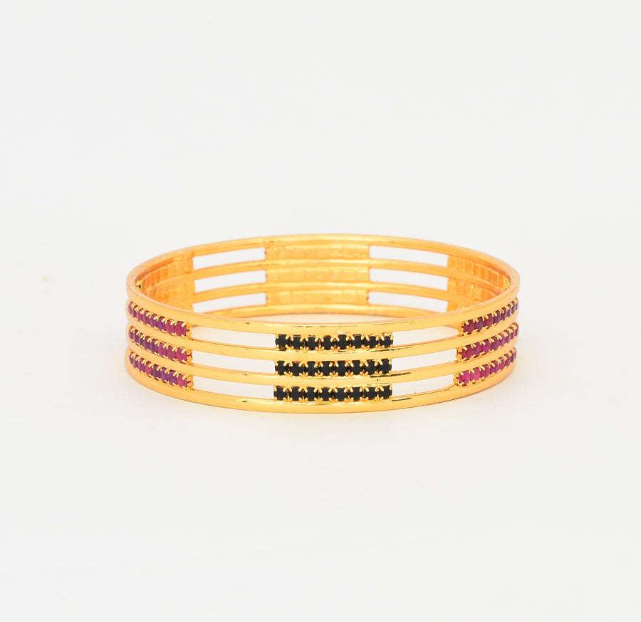 Magenta Black Zendaya Bangle - W02723