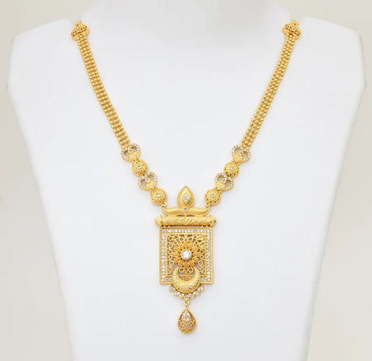 White Gathika Nimah Short Necklace - X051187