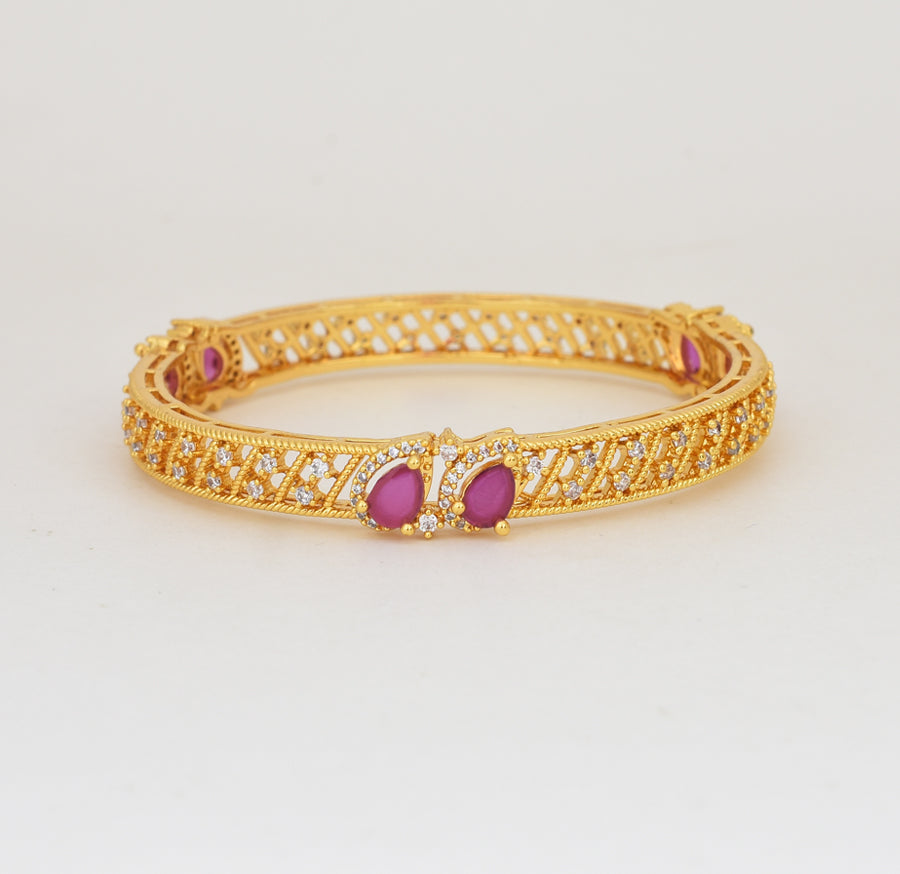 White Magenta Gianna Two Bangles - Y061369