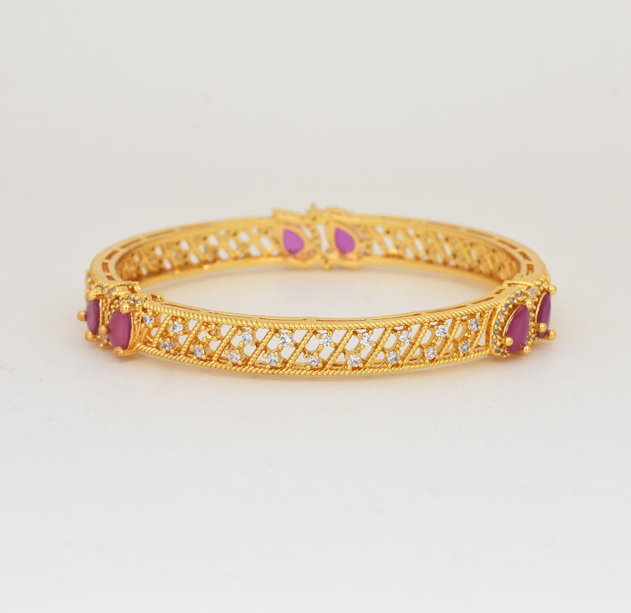 White Magenta Gianna Two Bangles - Y061369