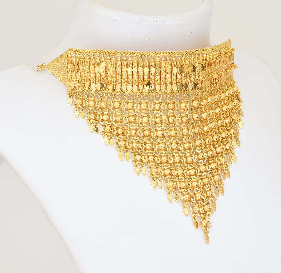 Elakkathali Full Kalliyunjal Choker Necklace - Y011241