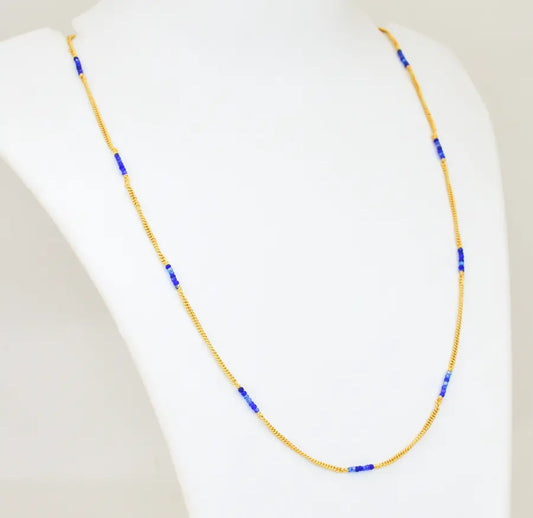 Blue Pasi Simple Chain 24 Inches - V07569