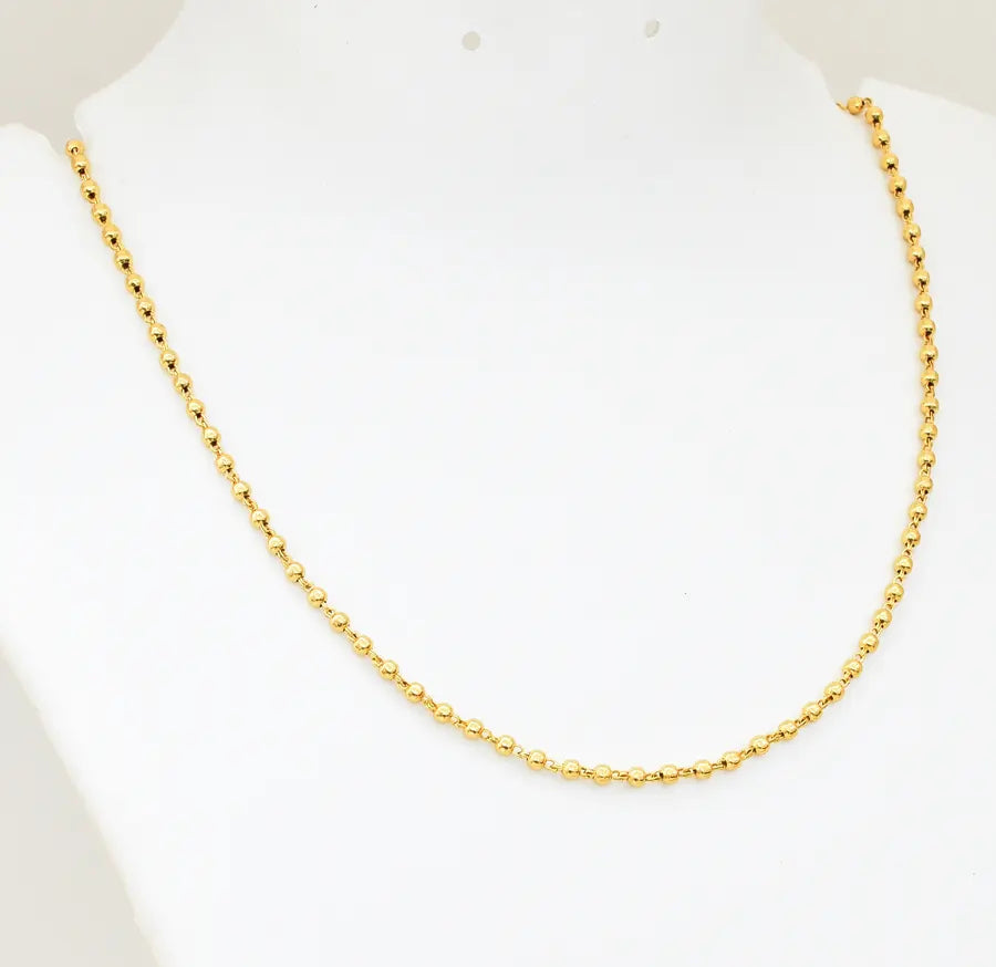 Small Plain Ball Chain 18 Inches - U12217