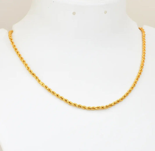 Medium Small Rope Chain 17 Inches - V08592