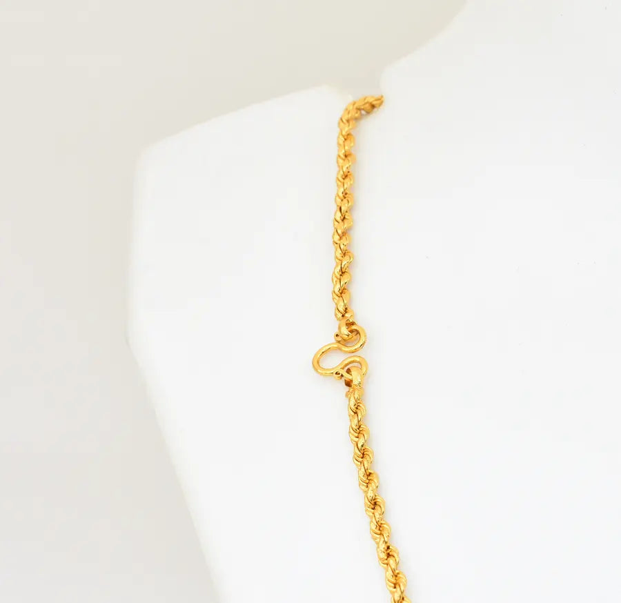 Medium Small Rope Chain 17 Inches - V08592