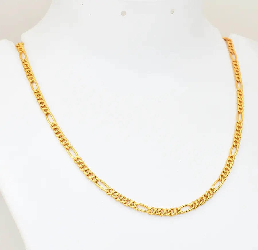 Medium Small Figaro Chain 18 Inches - V08593