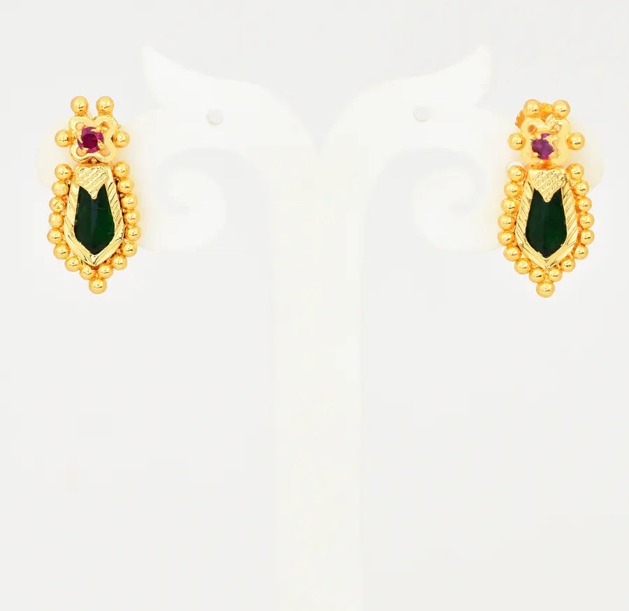 Green Designer Nagapadam Stud - V03402