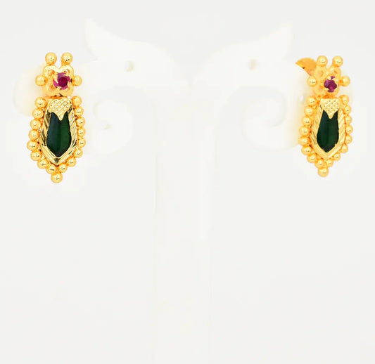 Green Designer Nagapadam Stud - V03402