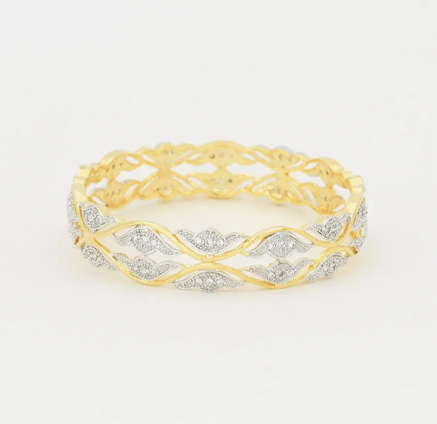 Dual Tone Emily Two Bangles - U0813