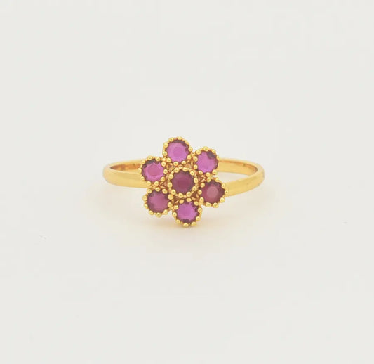 Magenta Katrina Adjustable Ring - U10126