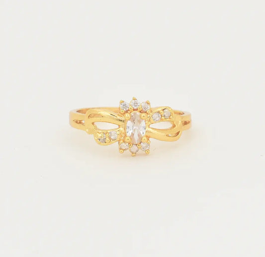 White Ivy Ring - U10131