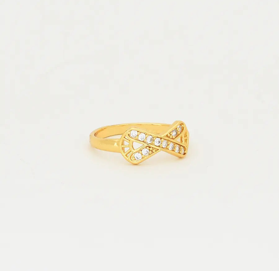 White Knot Ring - W11987