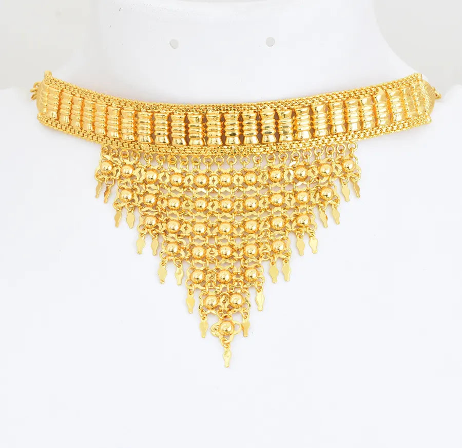 Tassel Kalliyunjal Choker Necklace - W06853