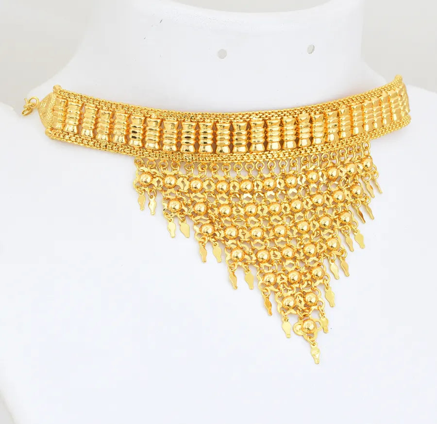 Tassel Kalliyunjal Choker Necklace - W06853