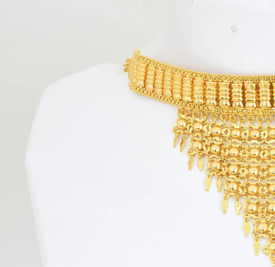 Tassel Kalliyunjal Choker Necklace - W06853