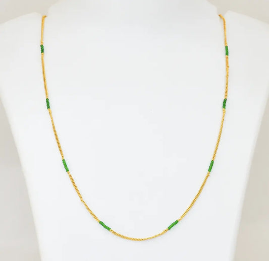 Green Pasi Simple Chain 24 Inches - V07570