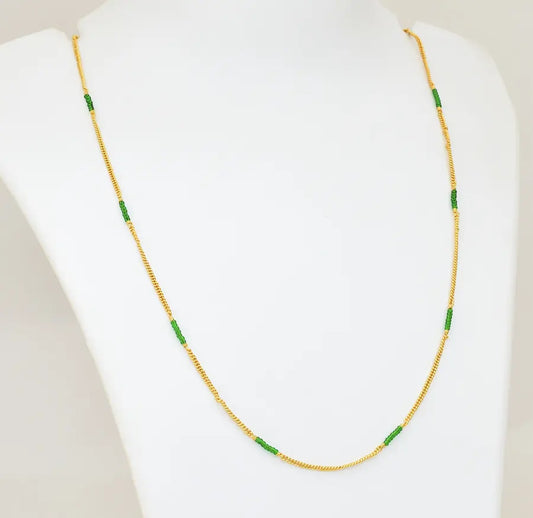 Green Pasi Simple Chain 24 Inches - V07570