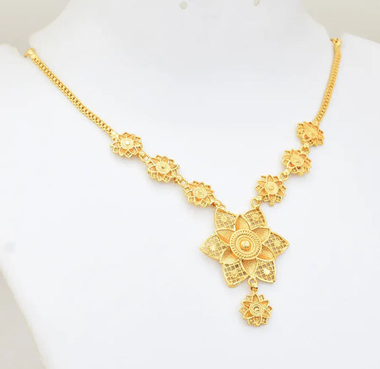 Lotus Short Necklace - W121058